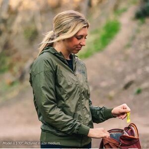 MNT OPS brand Streamline Women's Olive Windbreaker Jacket